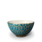 L'Objet Fortuny Ashanti Cereal Bowls (Set of 4) — Teal