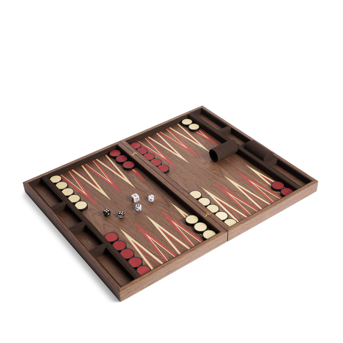 L'Objet Fortuny Backgammon - Laotze/Oxblood Spice Board & Table Game, alternate view