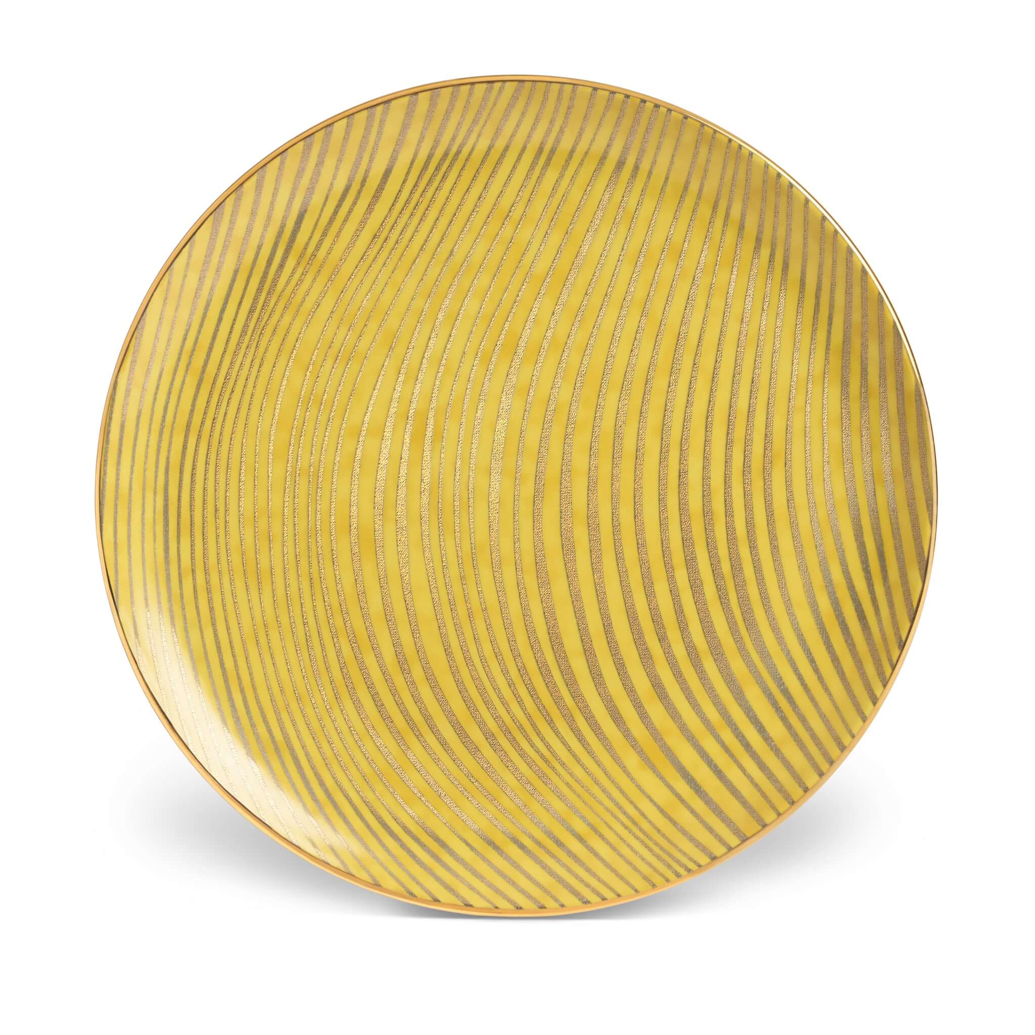 L'Objet Fortuny Delphi Yellow Dinner Plate