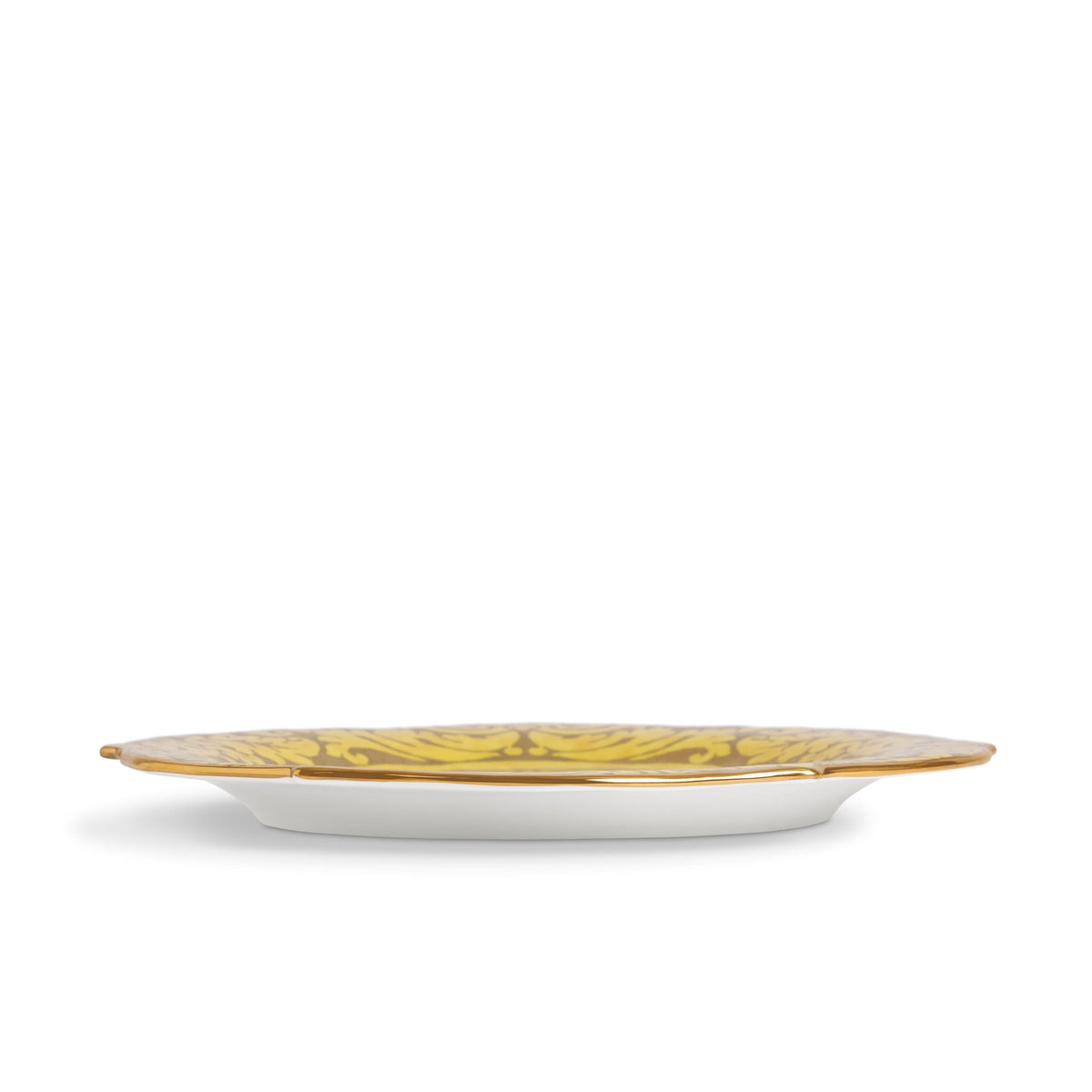 L'Objet Fortuny Orsini Yellow Round Platter - Large Charger & Service Plate, alternate view