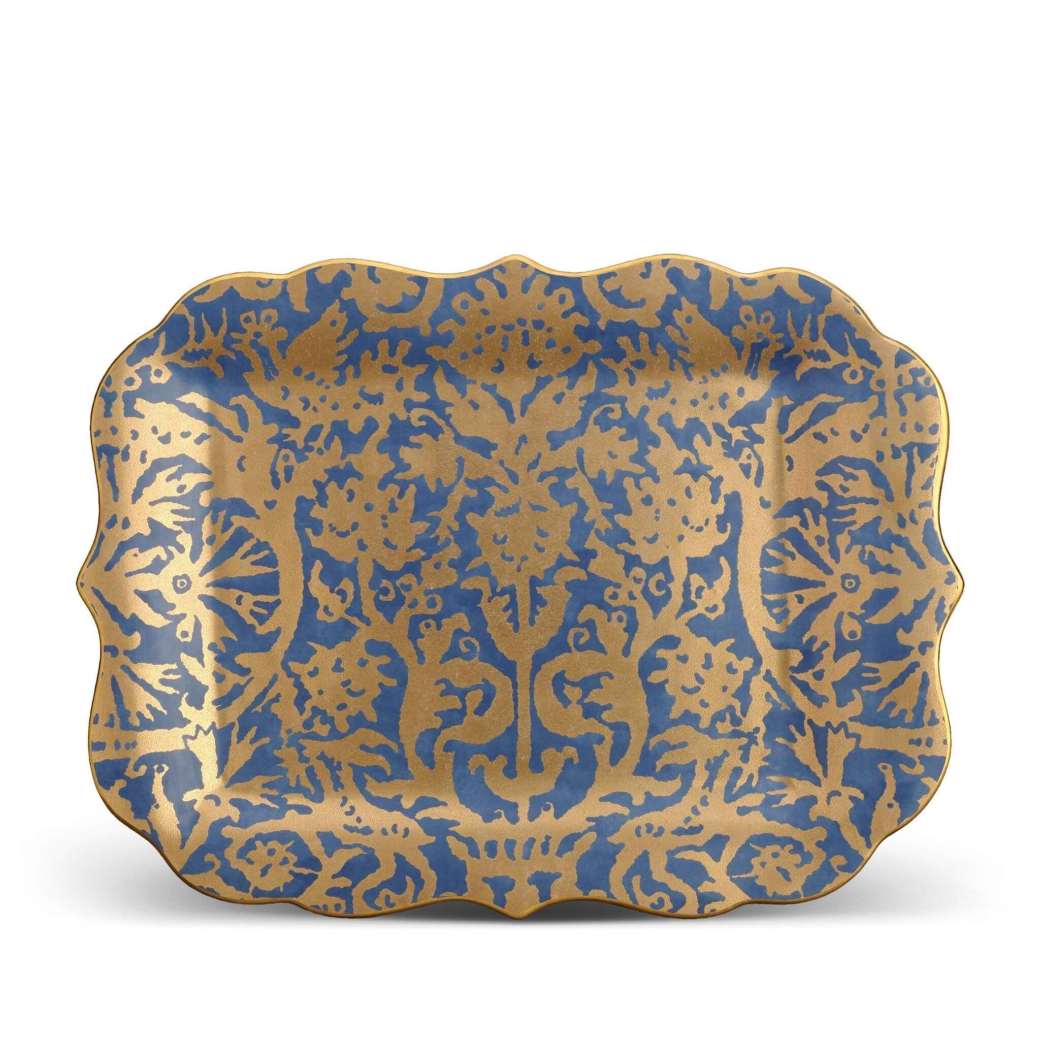 L'Objet Fortuny Pergolesi Rectangular Platter Charger & Service Plate