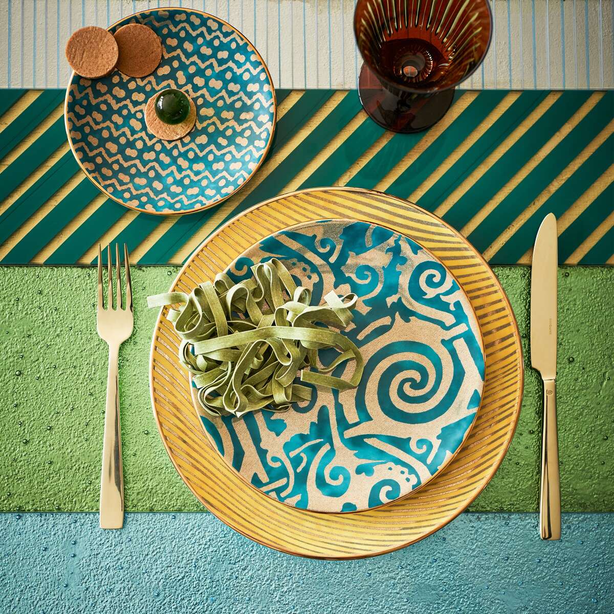 L'Objet Fortuny Tapa Canape Plates (Set of 4), alternate view