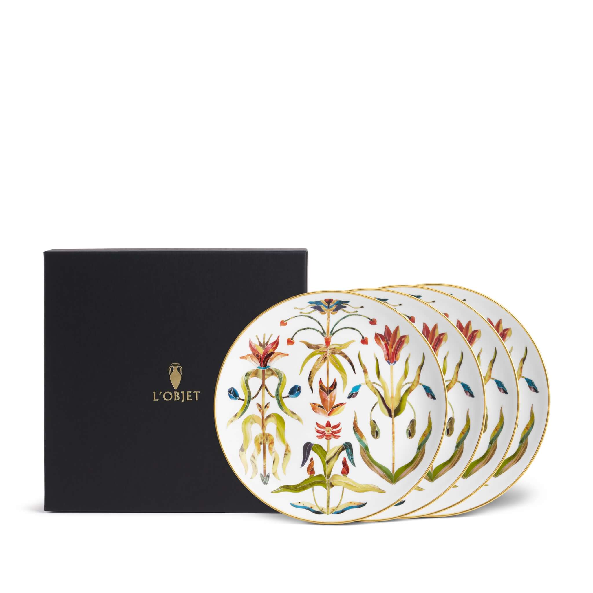 L'Objet Grand Tour Dessert Plates (Set of 4)