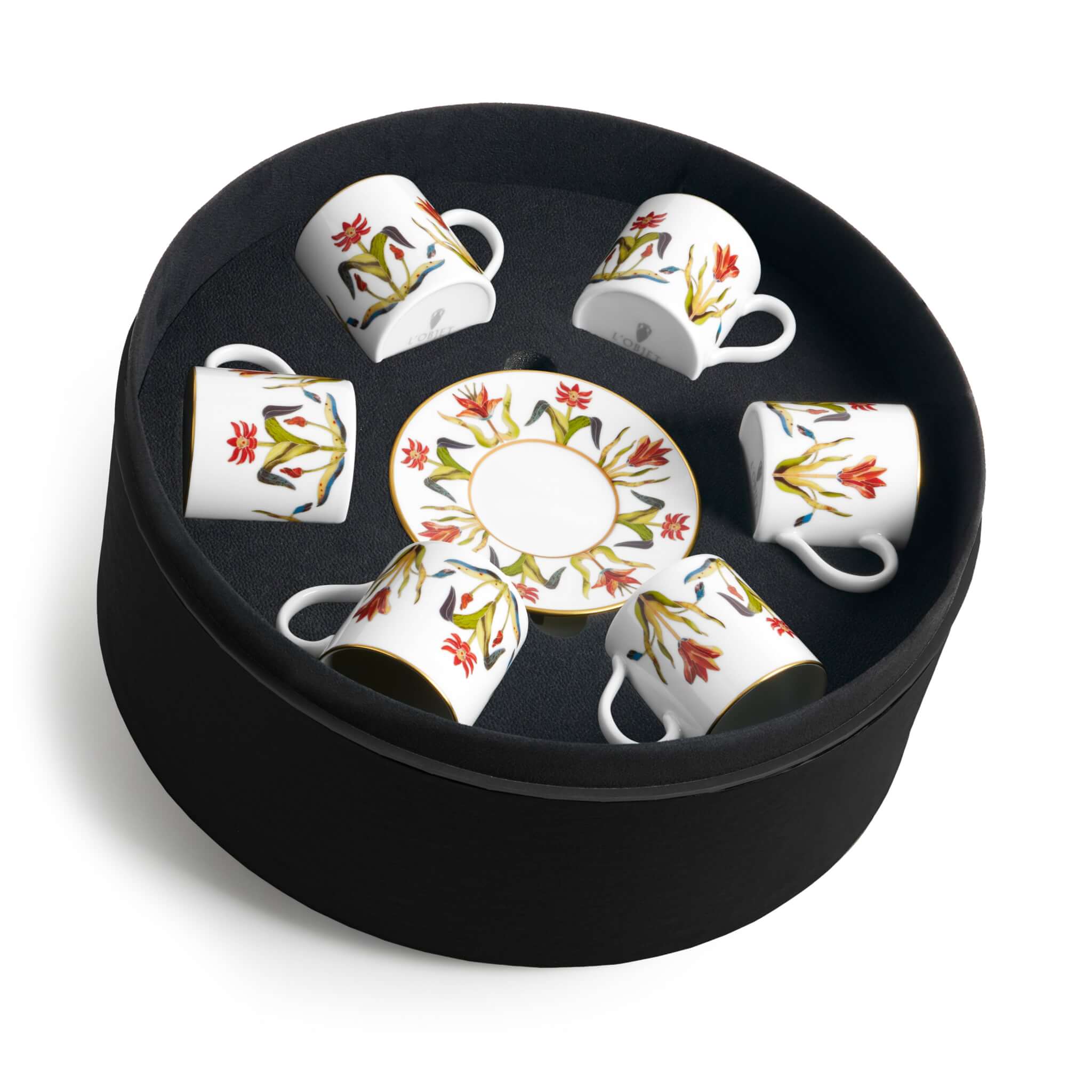 L'Objet Grand Tour Espresso Cup + Saucer (Set of 6)