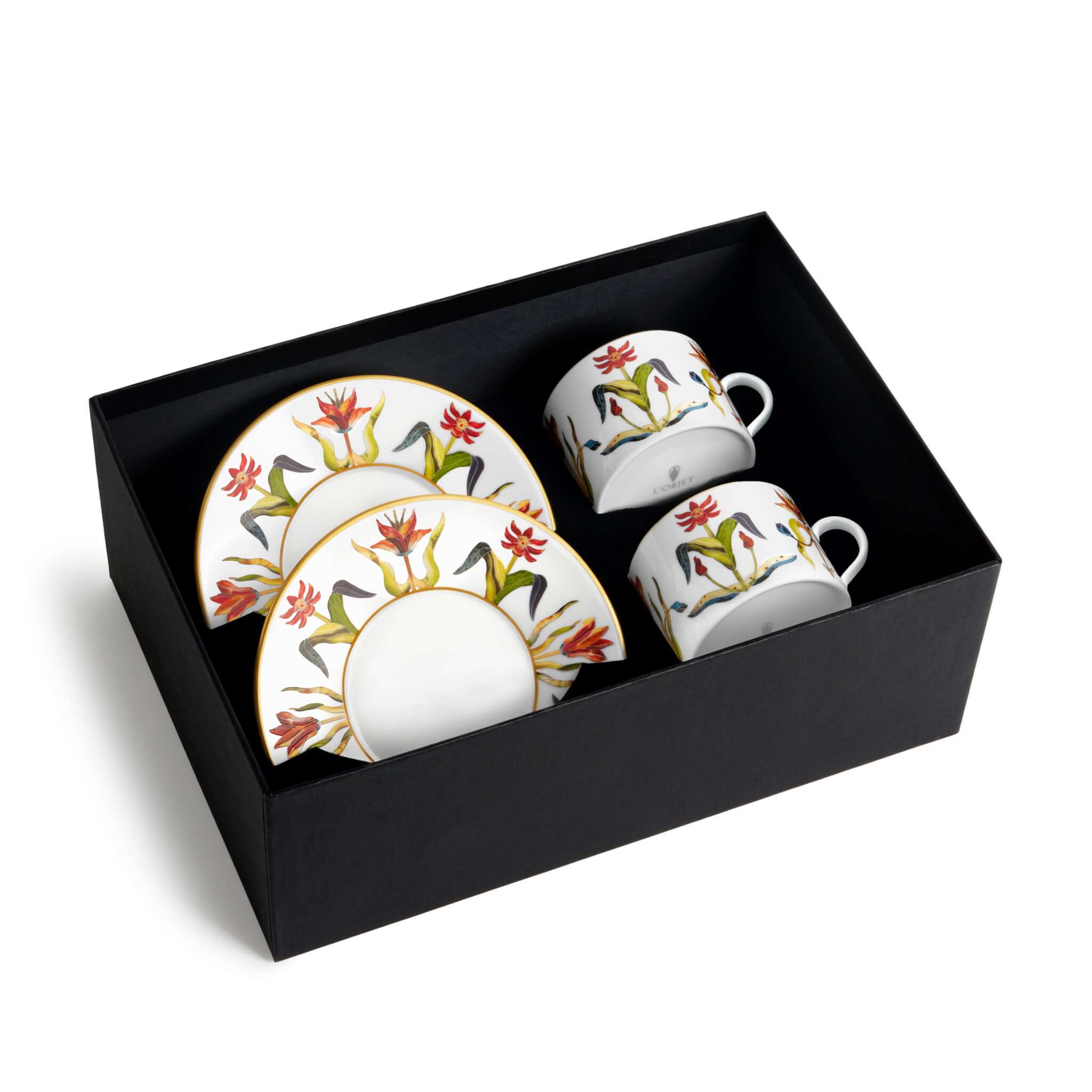 L'Objet Grand Tour Tea Cup + Saucer (Set of 2) Teacup