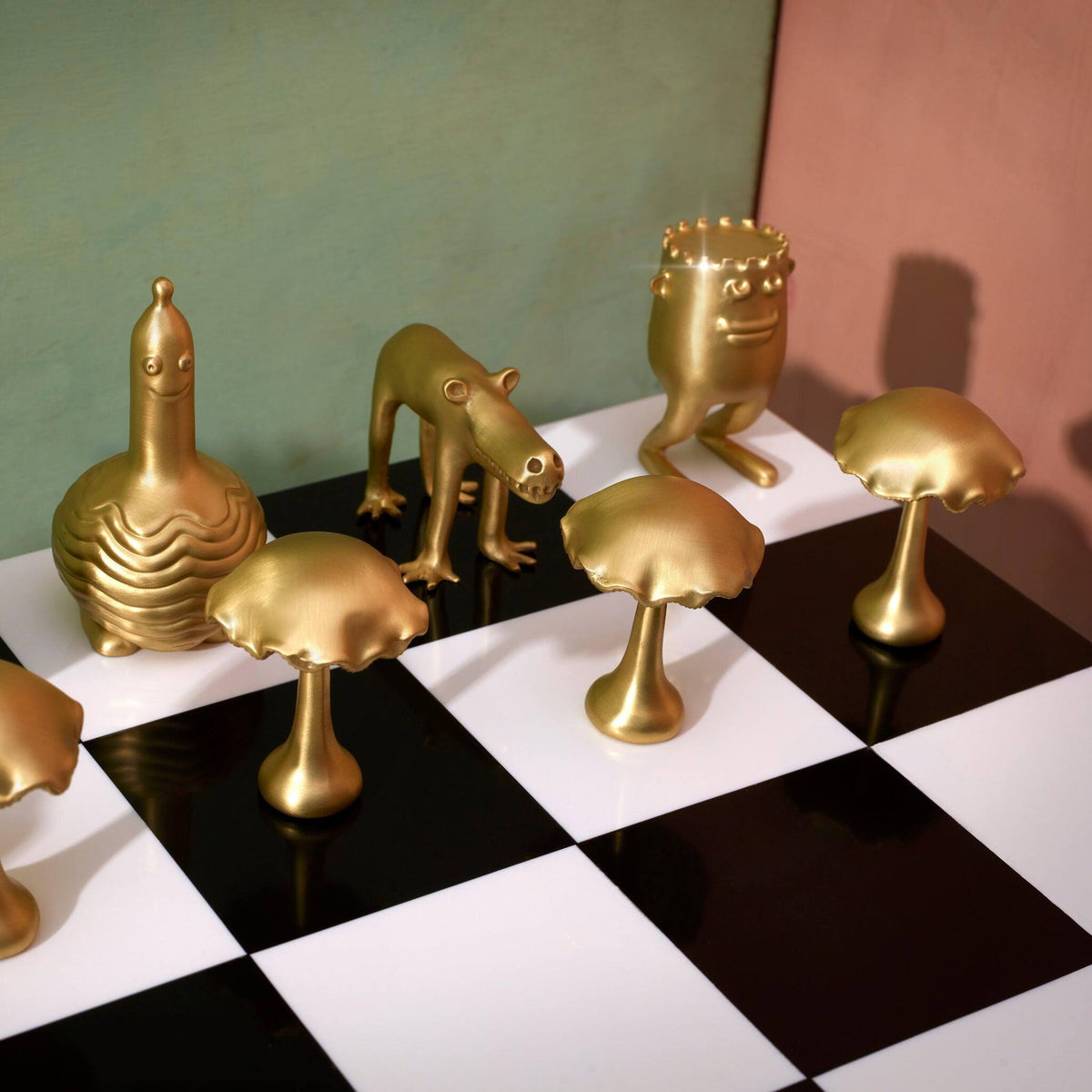 L'Objet Haas Chess Set Board & Table Game, alternate view