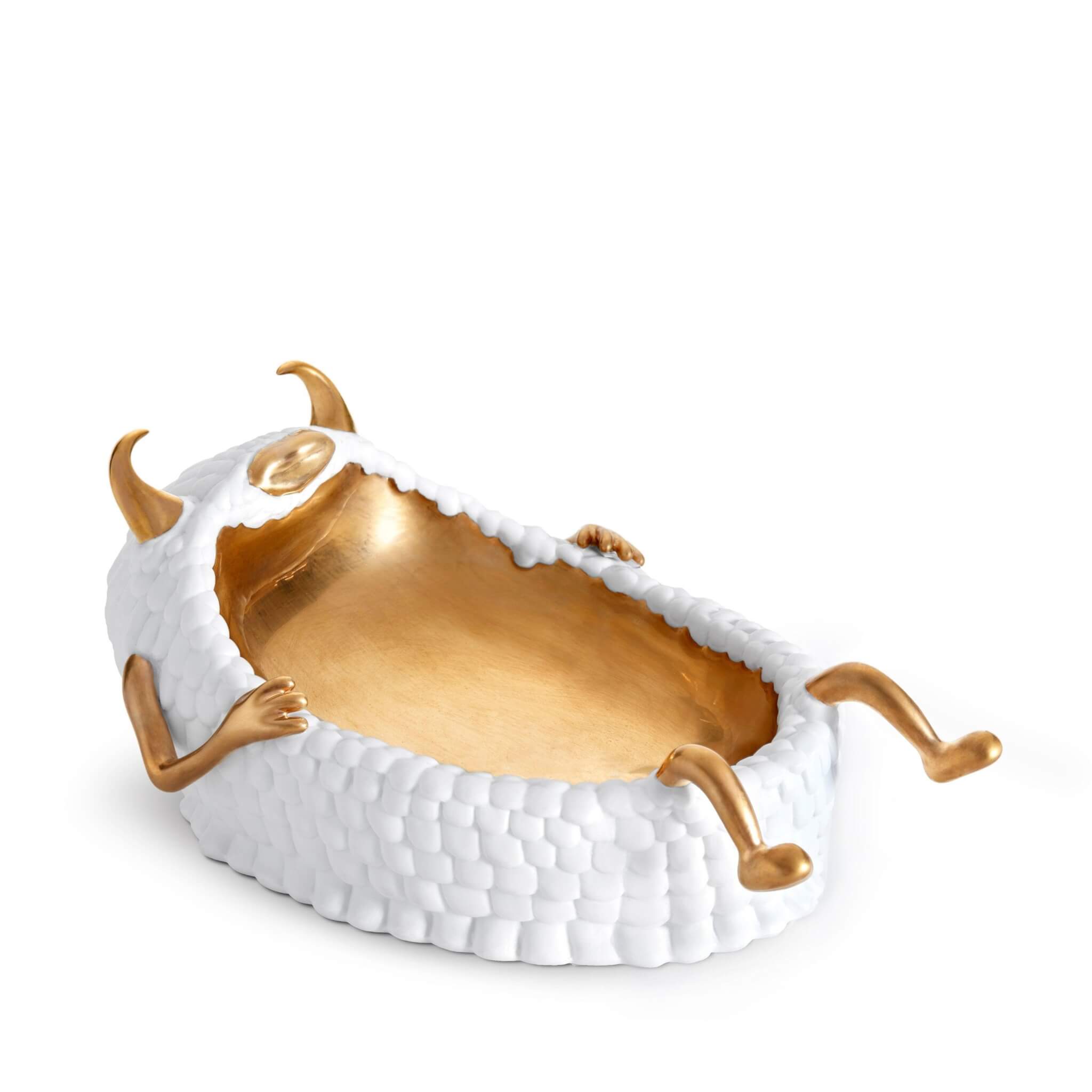 L'Objet Haas Lazy Susan Catchall Sculpture — White