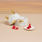 L'Objet Haas Lynda Box + Plates (Set of 4) - White, alternate view