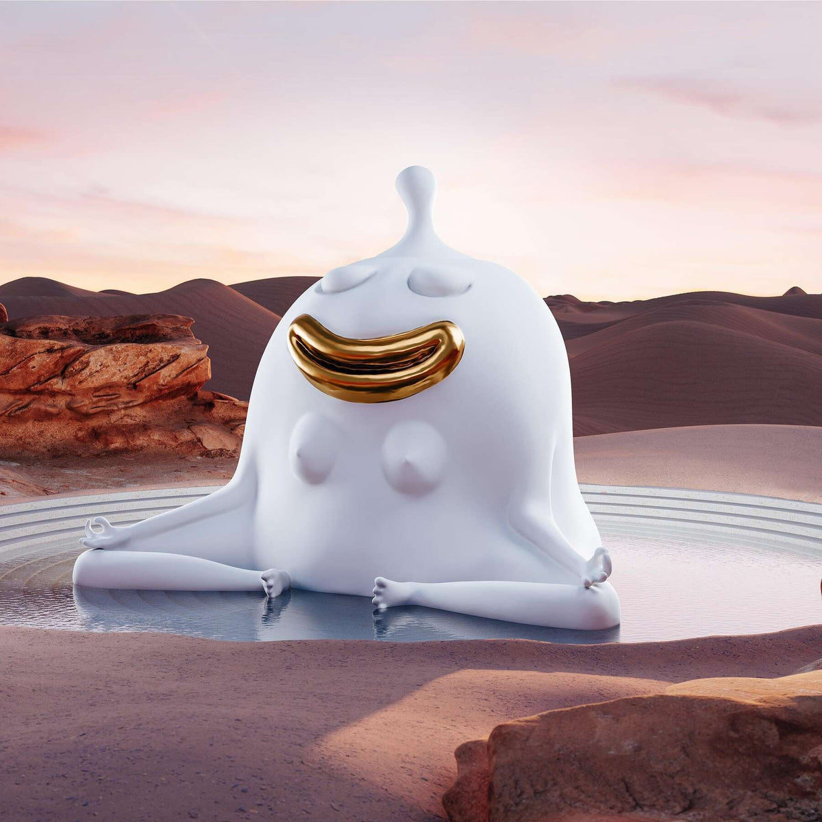 L'Objet Haas Meditator Incense Burner Incense Holder, alternate view