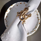 L'Objet Haas Mojave Bread Butter Plate White – Gold, alternate view