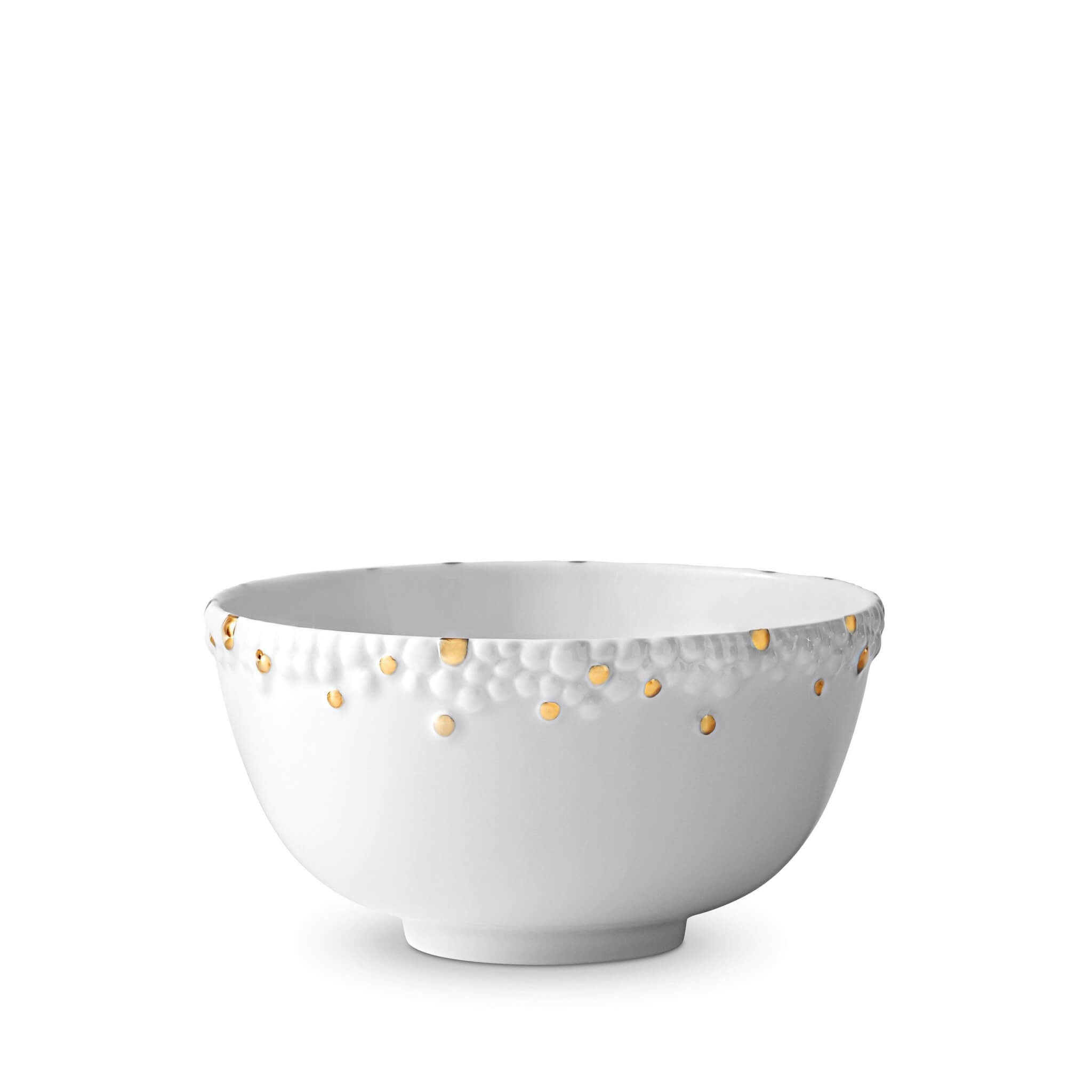 L'Objet Haas Mojave Cereal Bowl White — Gold