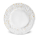 L'Objet Haas Mojave Desert Charger White Charger & Service Plate — Gold