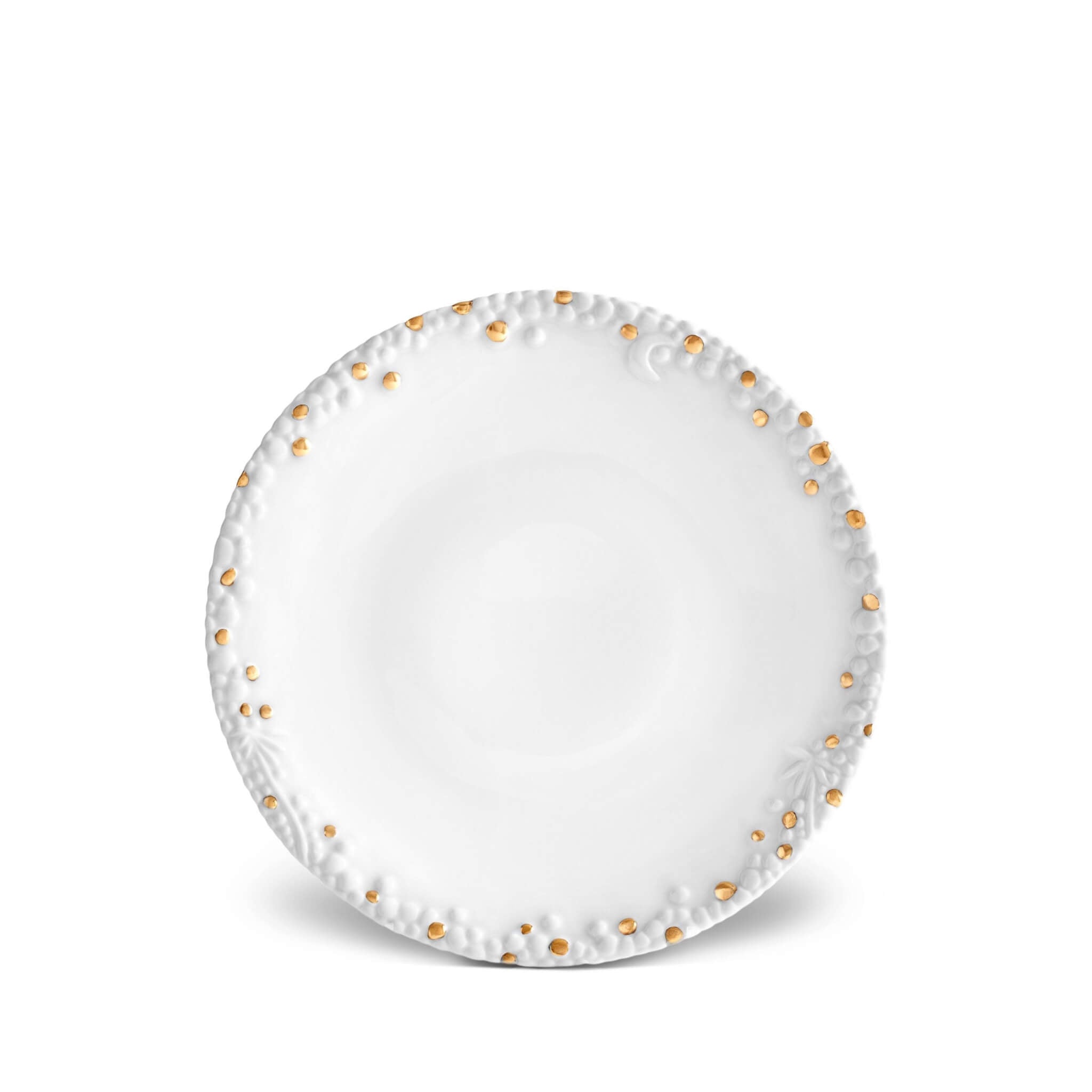 L'Objet Haas Mojave Dessert Plate White — Gold