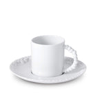 L'Objet Haas Mojave Espresso Cup Saucer White Cup & Saucer Set — Original