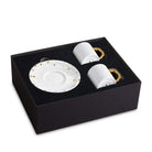 L'Objet Haas Mojave Gold Espresso Cup+Saucer [Set of 2]