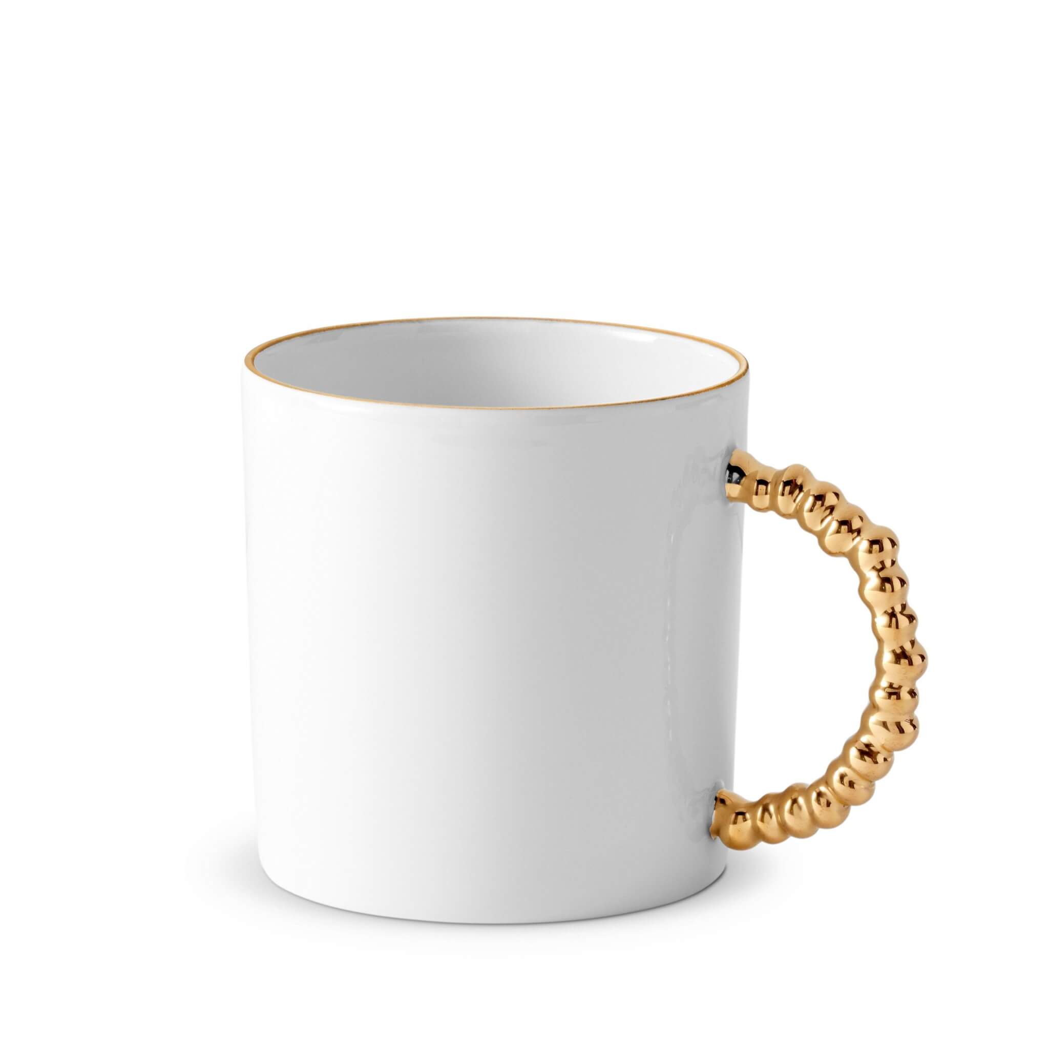 L'Objet Haas Mojave Mug White — Gold