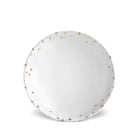 L'Objet Haas Mojave Soup Plate White Soup Plates & Rimmed Soup Bowl — Gold