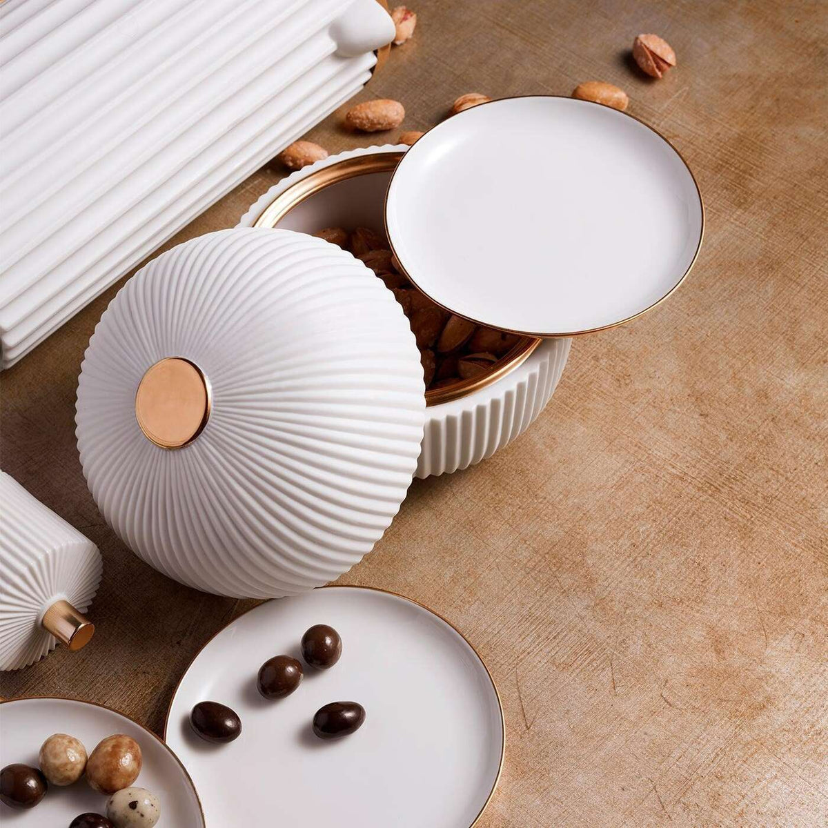 L'Objet Ionic Box + Plates (Set of 4), alternate view