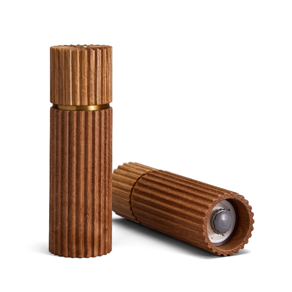 L'Objet Ionic Salt + Pepper Mills - Natural Oak (Set of 2), alternate view