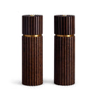 L'Objet Ionic Salt + Pepper Mills - Smoked Oak (Set of 2), alternate view