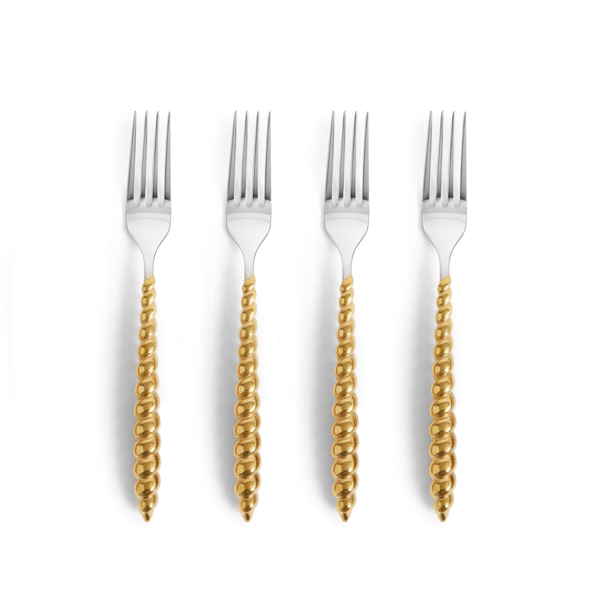 L'Objet Jessica McCormack Shell Flatware Luncheon Forks 4-Piece Set - Gold