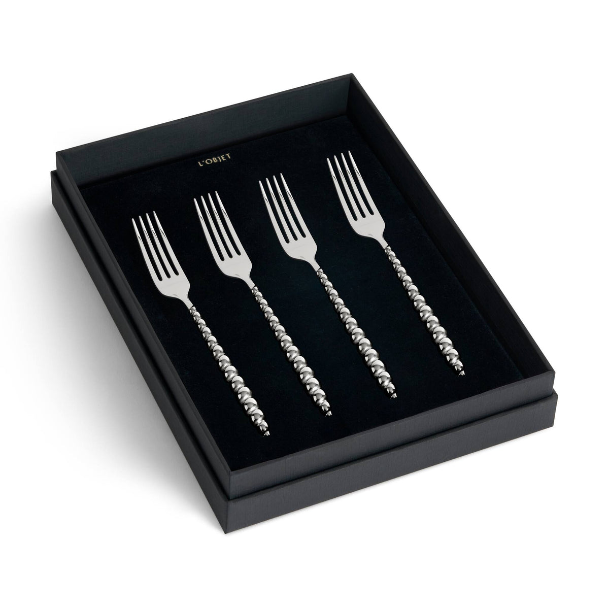 L'Objet Jessica McCormack Shell Flatware Luncheon Forks 4-Piece Set - Stainless Steel, view 3