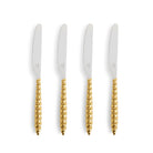 L'Objet Jessica McCormack Shell Flatware Set Luncheon Knives 4-Piece Set - Gold