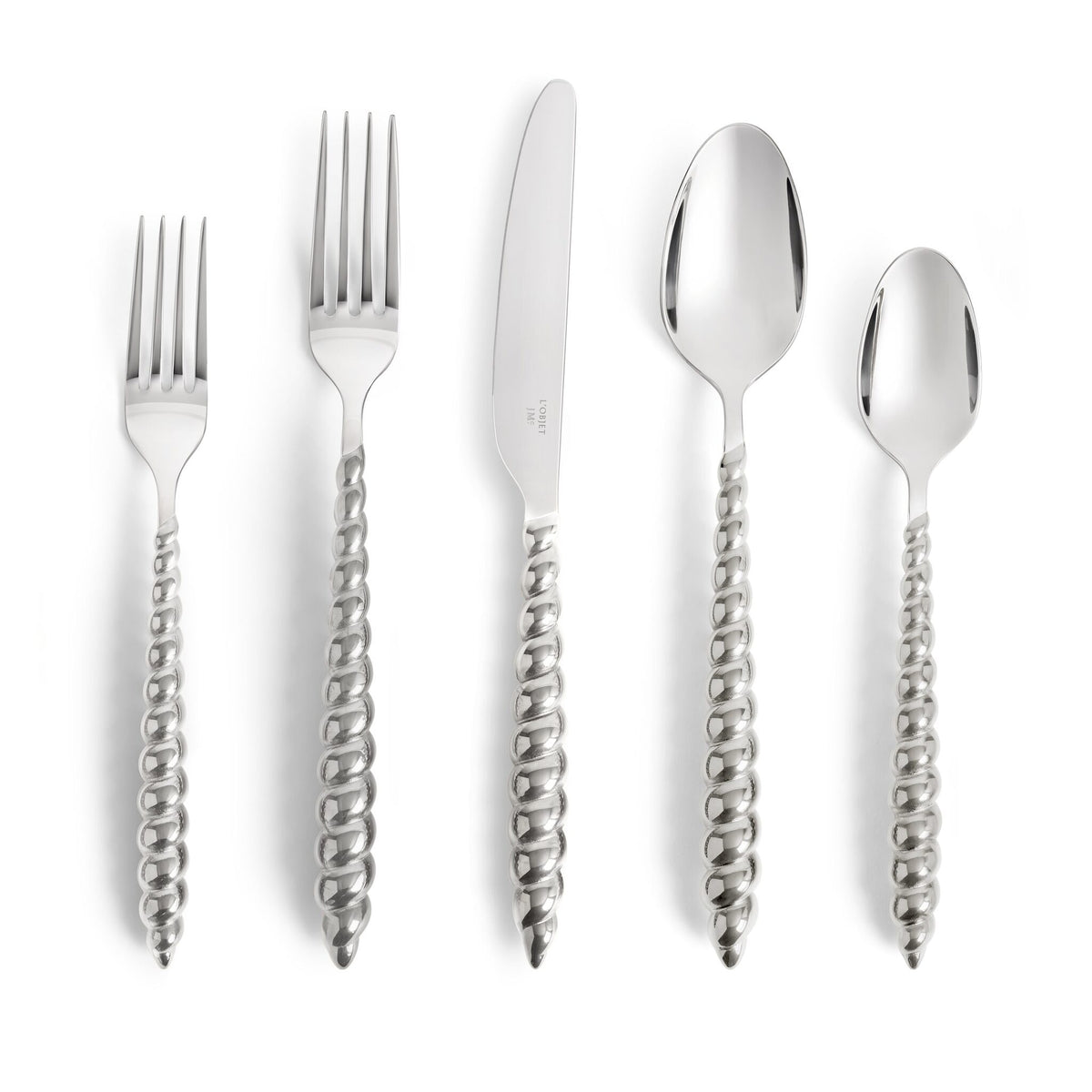 L'Objet Jessica McCormack Shell Flatware 5-Piece Set - Stainless Steel