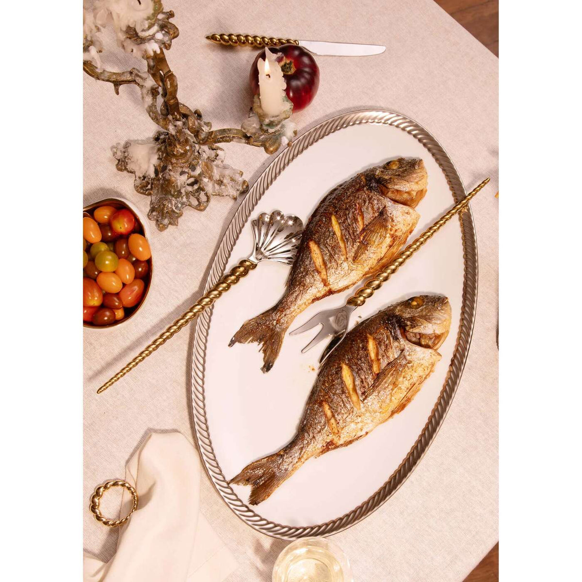 L'Objet Jessica McCormack Shell Serving 2-Piece Set - Gold, view 2
