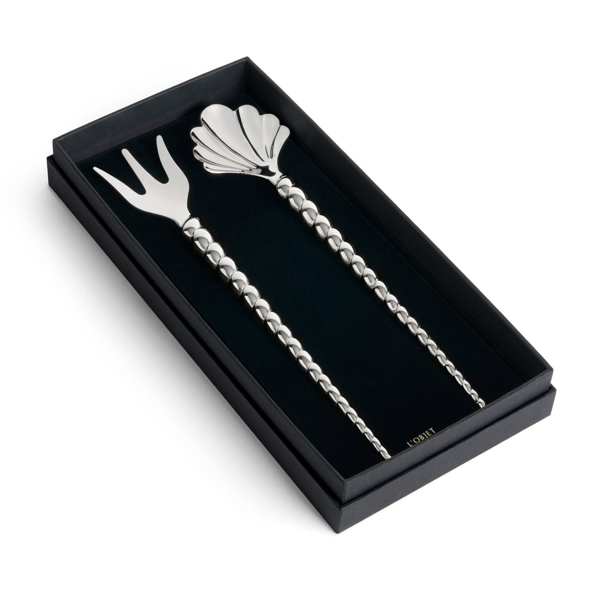 L'Objet Jessica McCormack Shell Serving Set 2-Piece Set - Stainless Steel, view 2