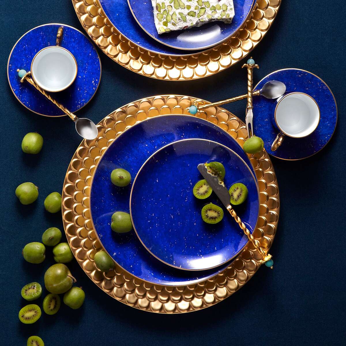 L'Objet Lapis Dessert Plates (Set of 4), alternate view