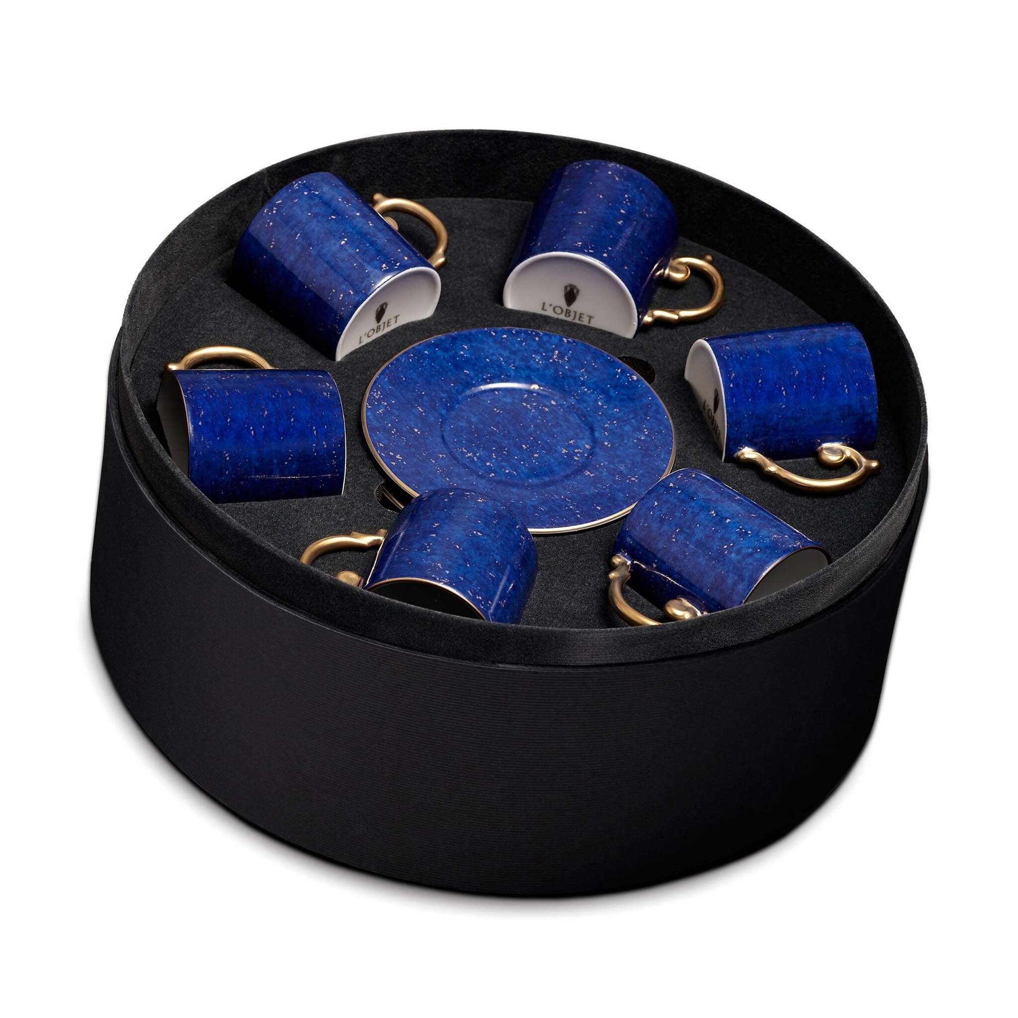 L'Objet Lapis Espresso Cup + Saucer (Set of 6)