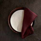 L'Objet Linen Sateen Napkins - Wine (Set of 4), alternate view