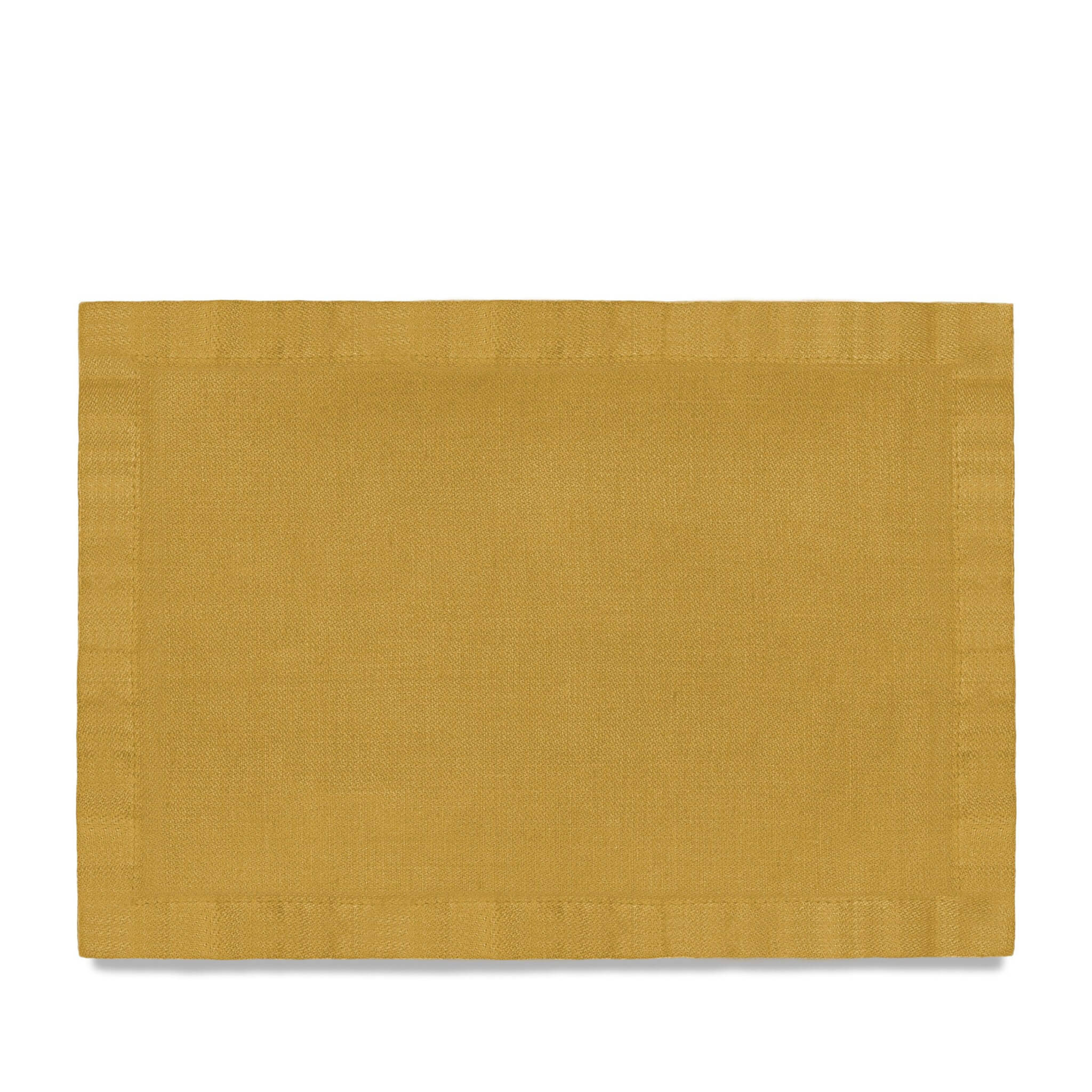 L'Objet Linen Sateen Placemats - Mustard (Set of 4)