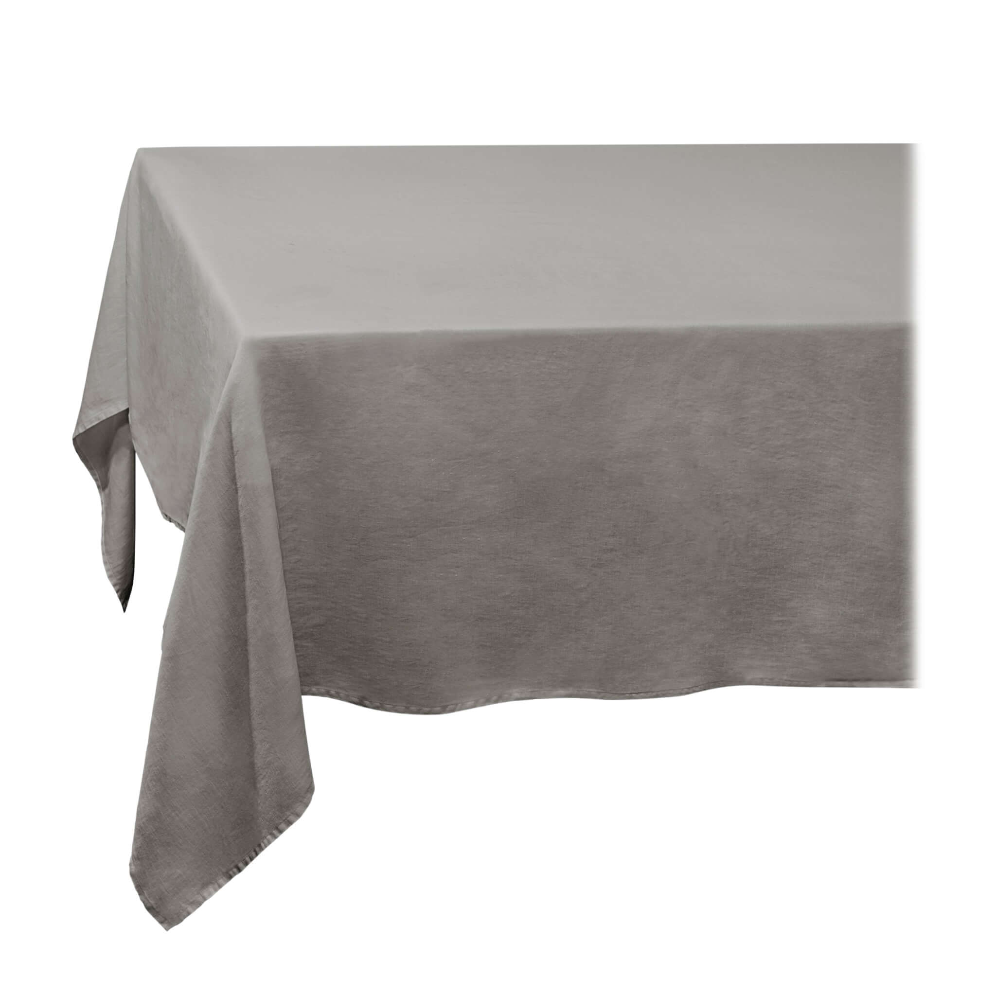 L'Objet Linen Sateen Tablecloth — Grey