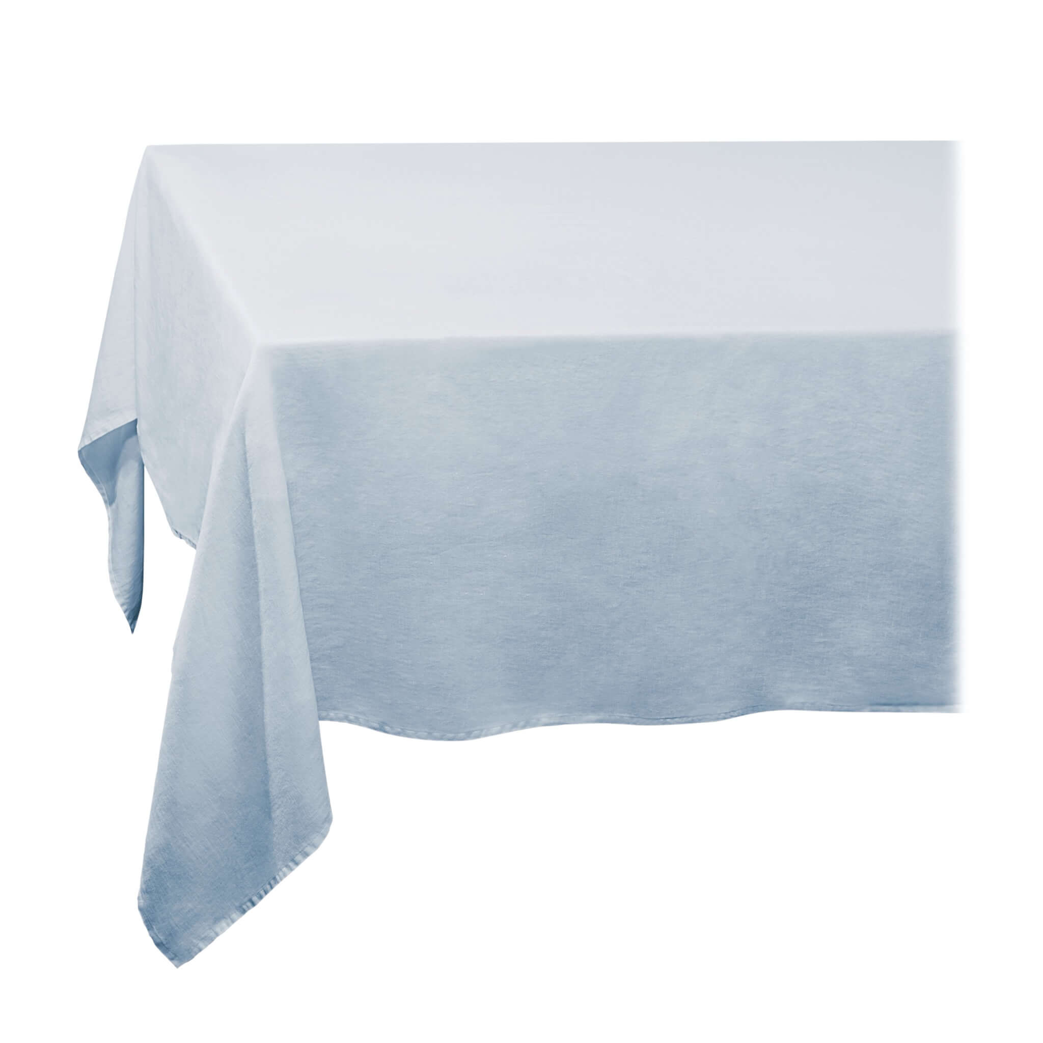 L'Objet Linen Sateen Tablecloth - Light Blue — Medium