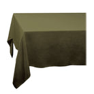 L'Objet Linen Sateen Tablecloth - Olive — Medium