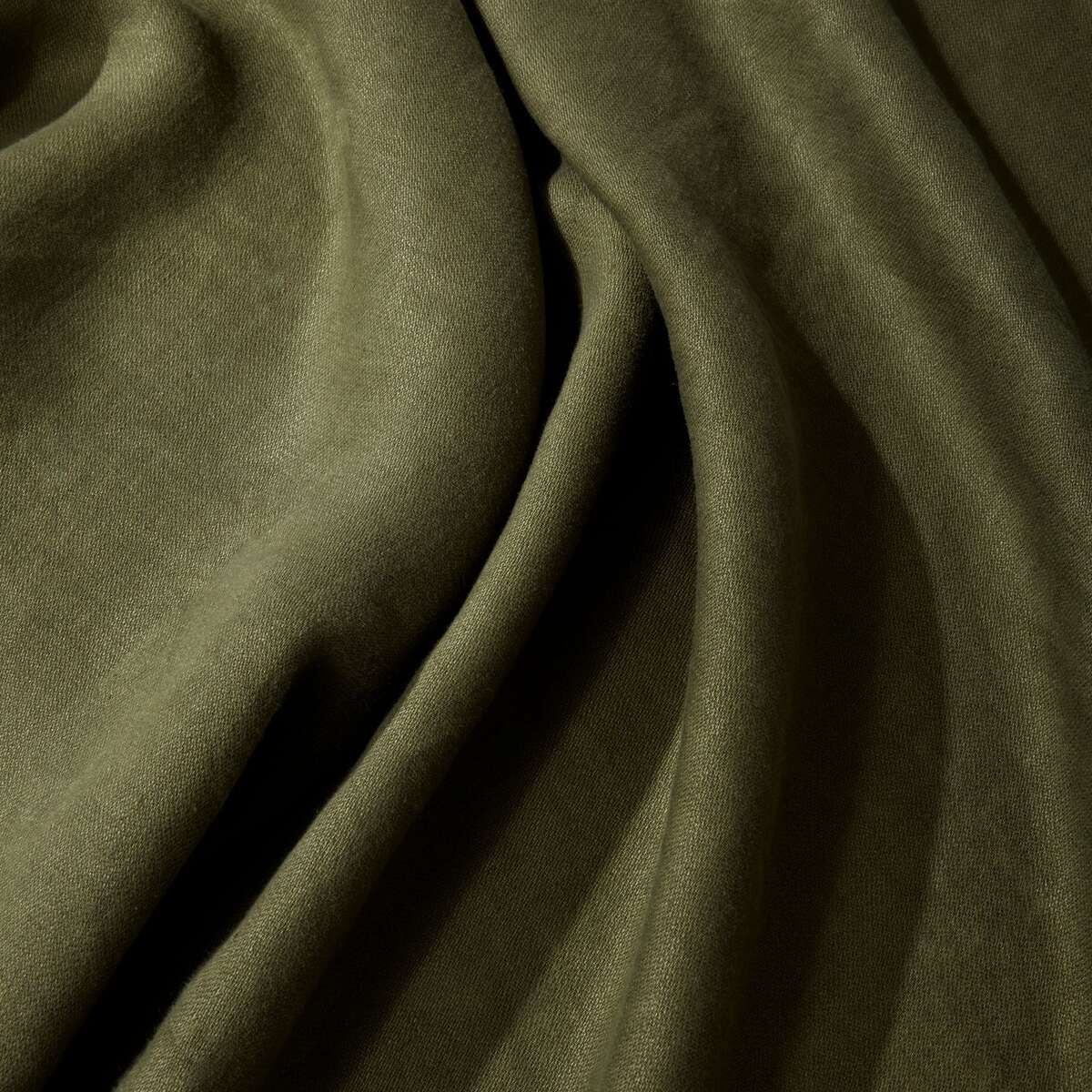 L'Objet Linen Sateen Tablecloth - Olive, alternate view