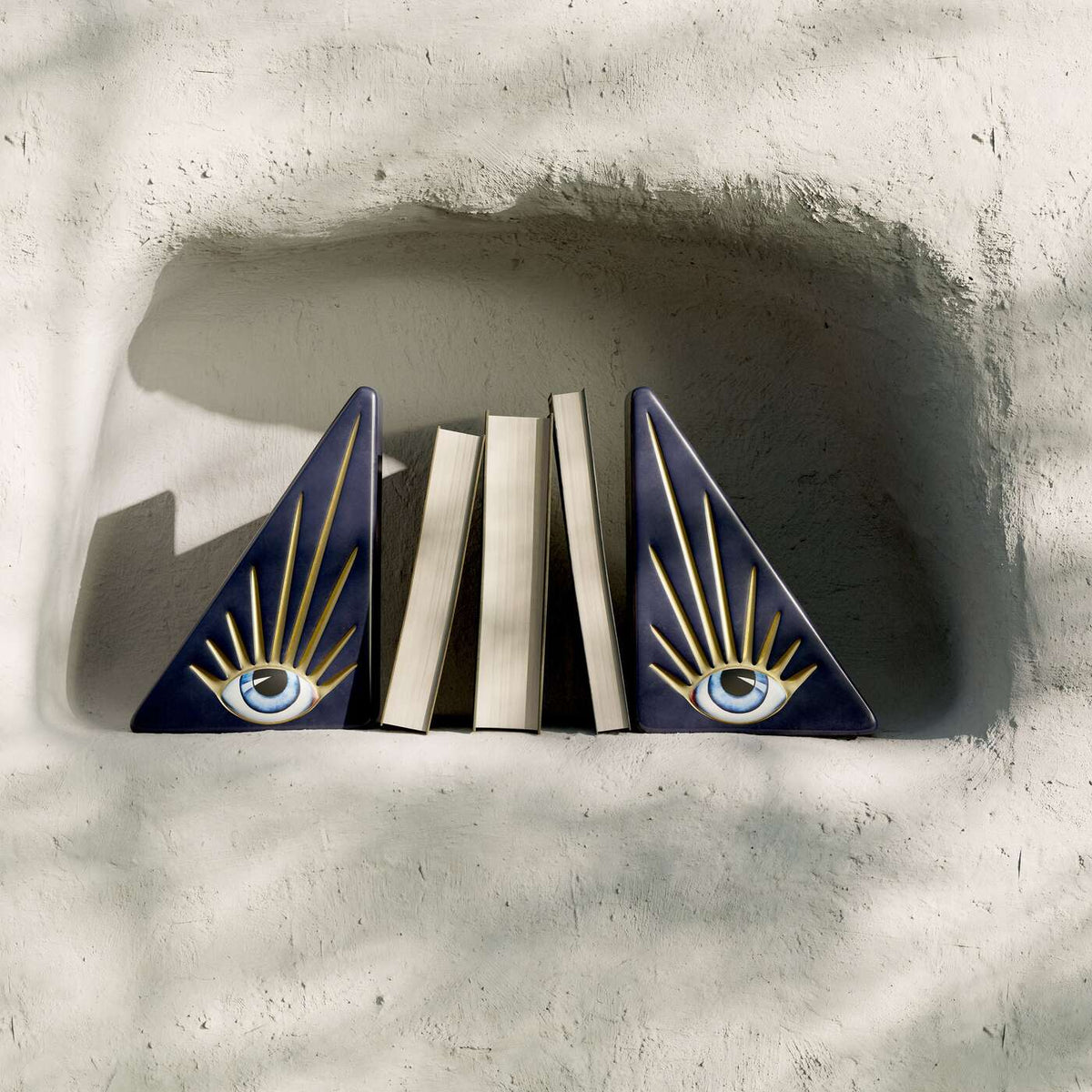 L'Objet Lito Bookend – Blue, alternate view