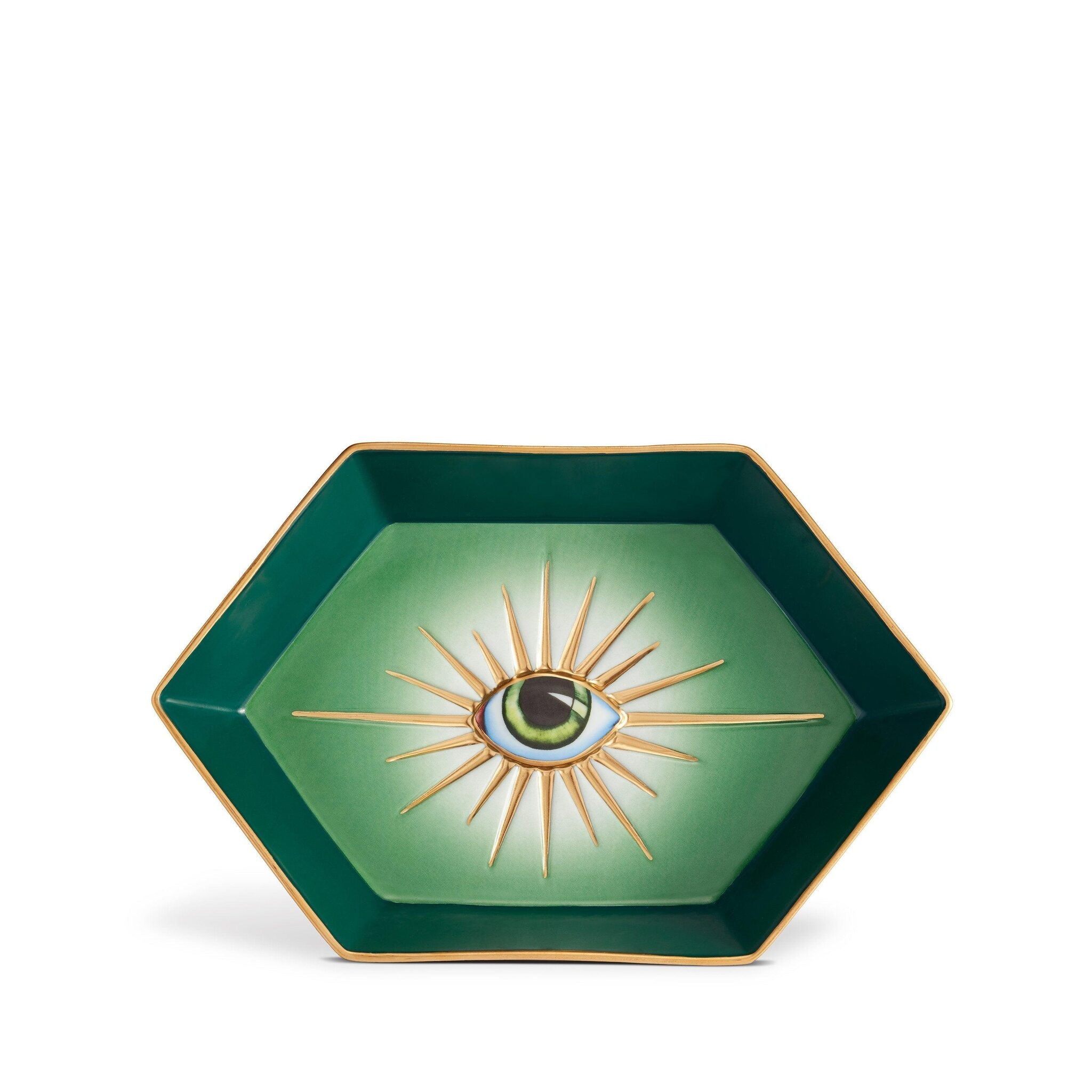 L'Objet Lito Hexagon Tray - Green