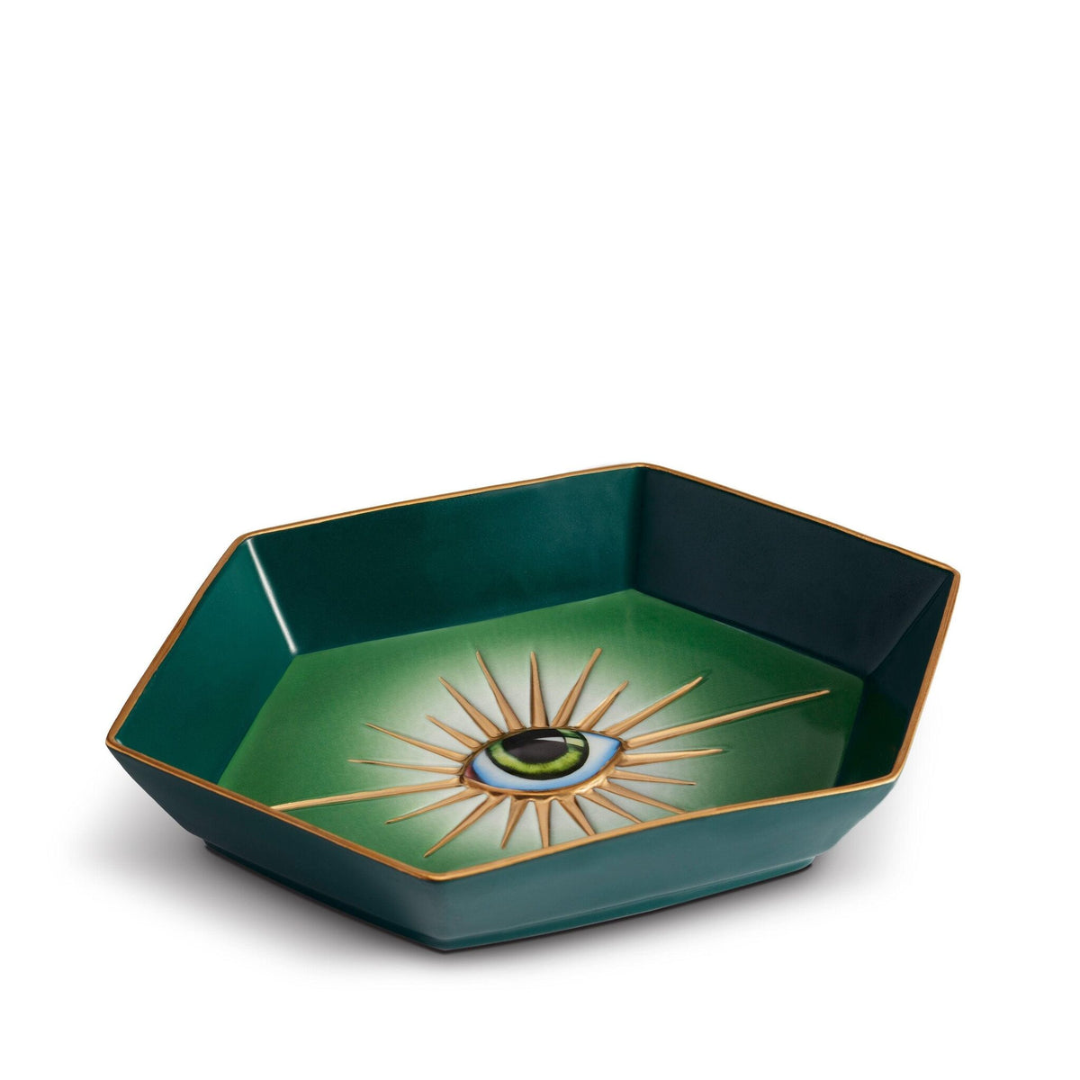 L'Objet Lito Hexagon Tray - Green, alternate view