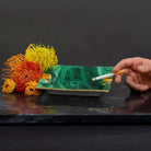 L'Objet Malachite Ashtray, alternate view