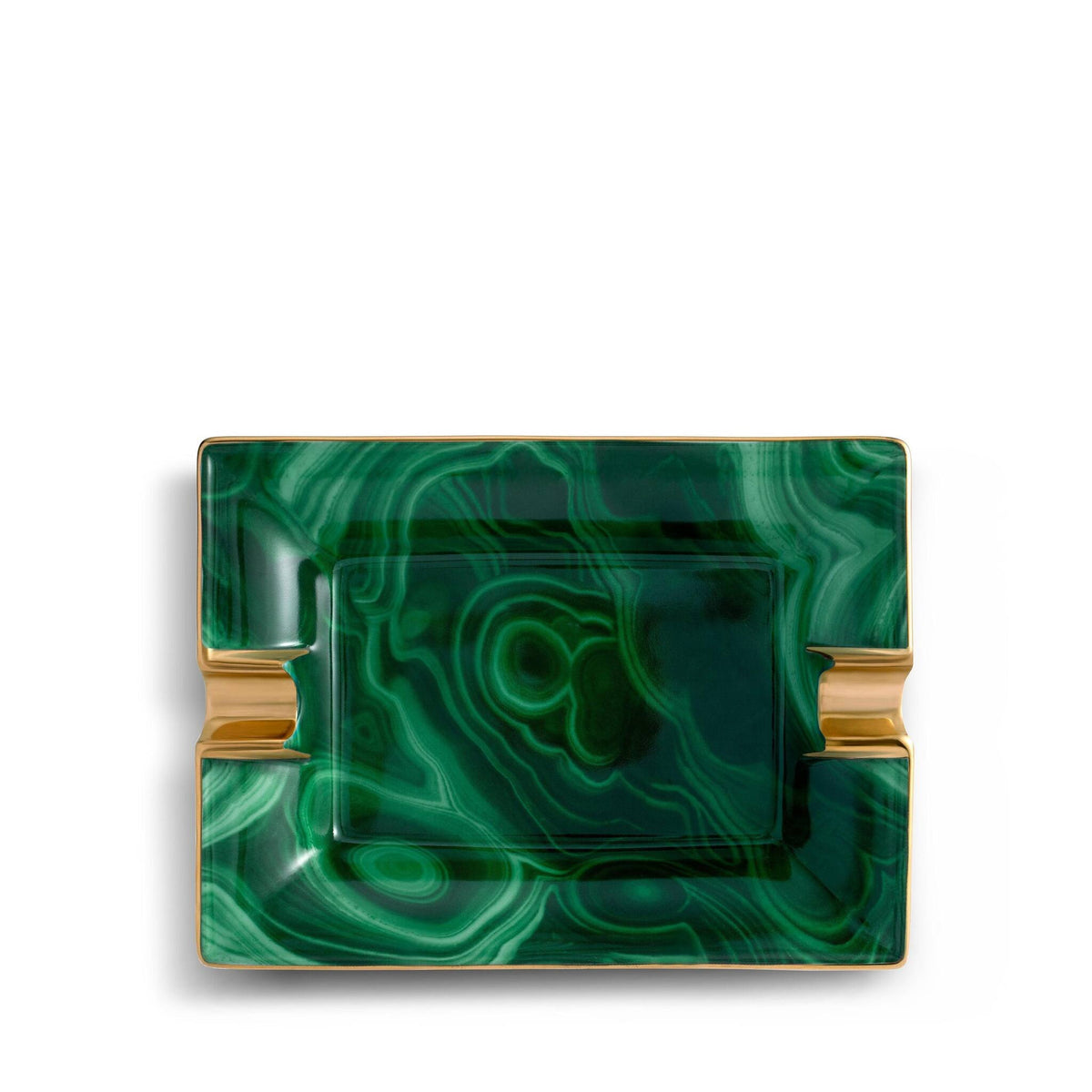 L'Objet Malachite Ashtray, alternate view