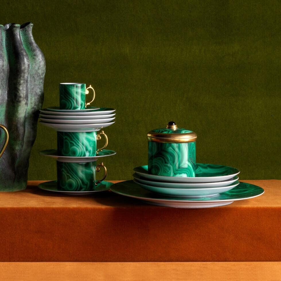 L'Objet Malachite Candle, alternate view