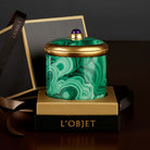 L'Objet Malachite Candle, alternate view