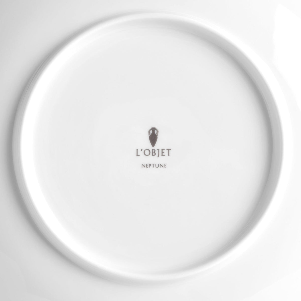 L'Objet Neptune Dinner Plate – White, alternate view