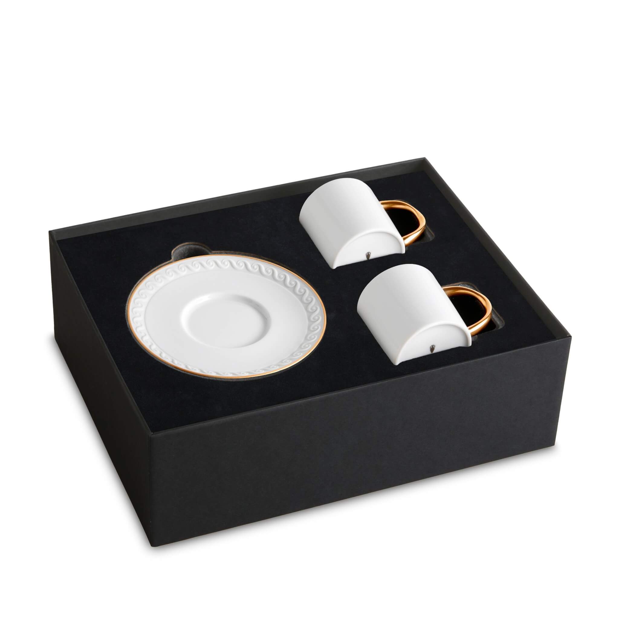 L'Objet Neptune Espresso Cup + Saucer (Set of 2) Teacup