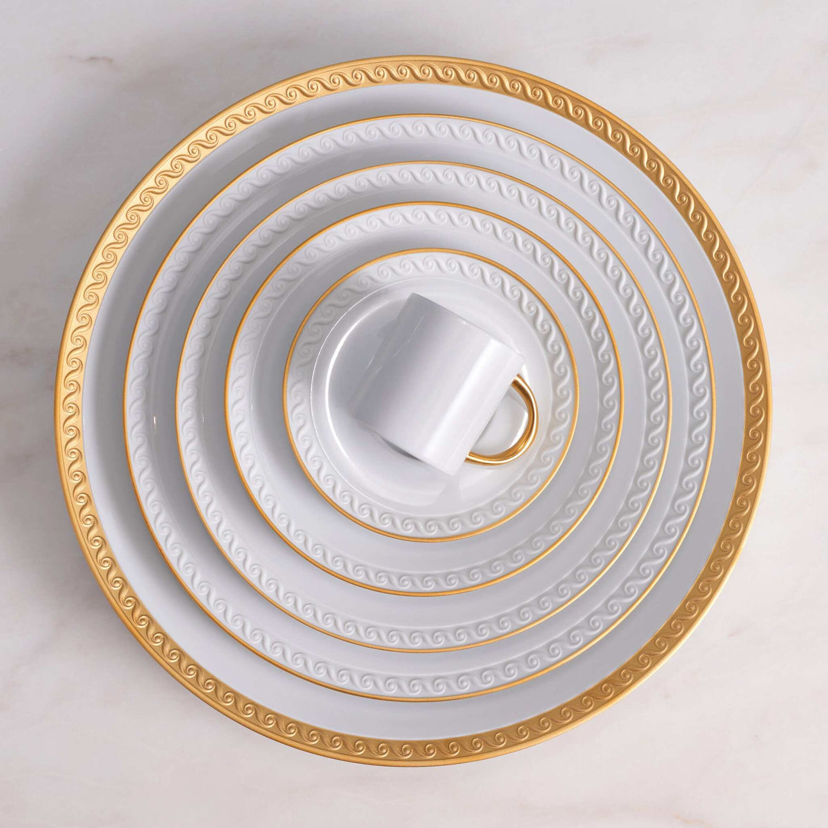 L'Objet Neptune Espresso Cup + Saucer (Set of 6), alternate view