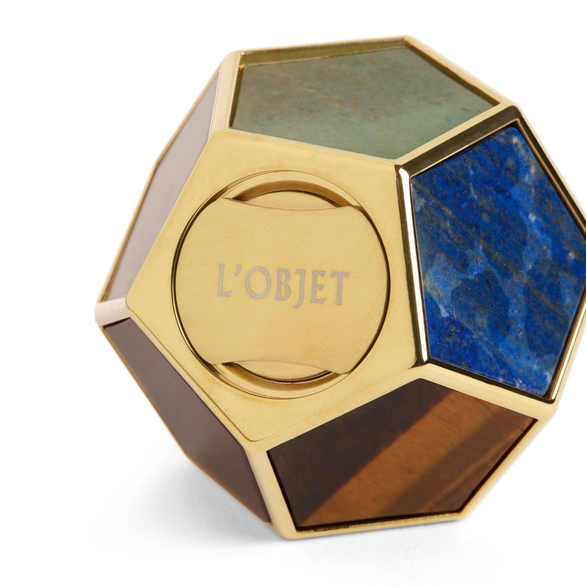 L'Objet Pentagon Spice Jewels - Multistone + 24k Gold (Set of 2), alternate view