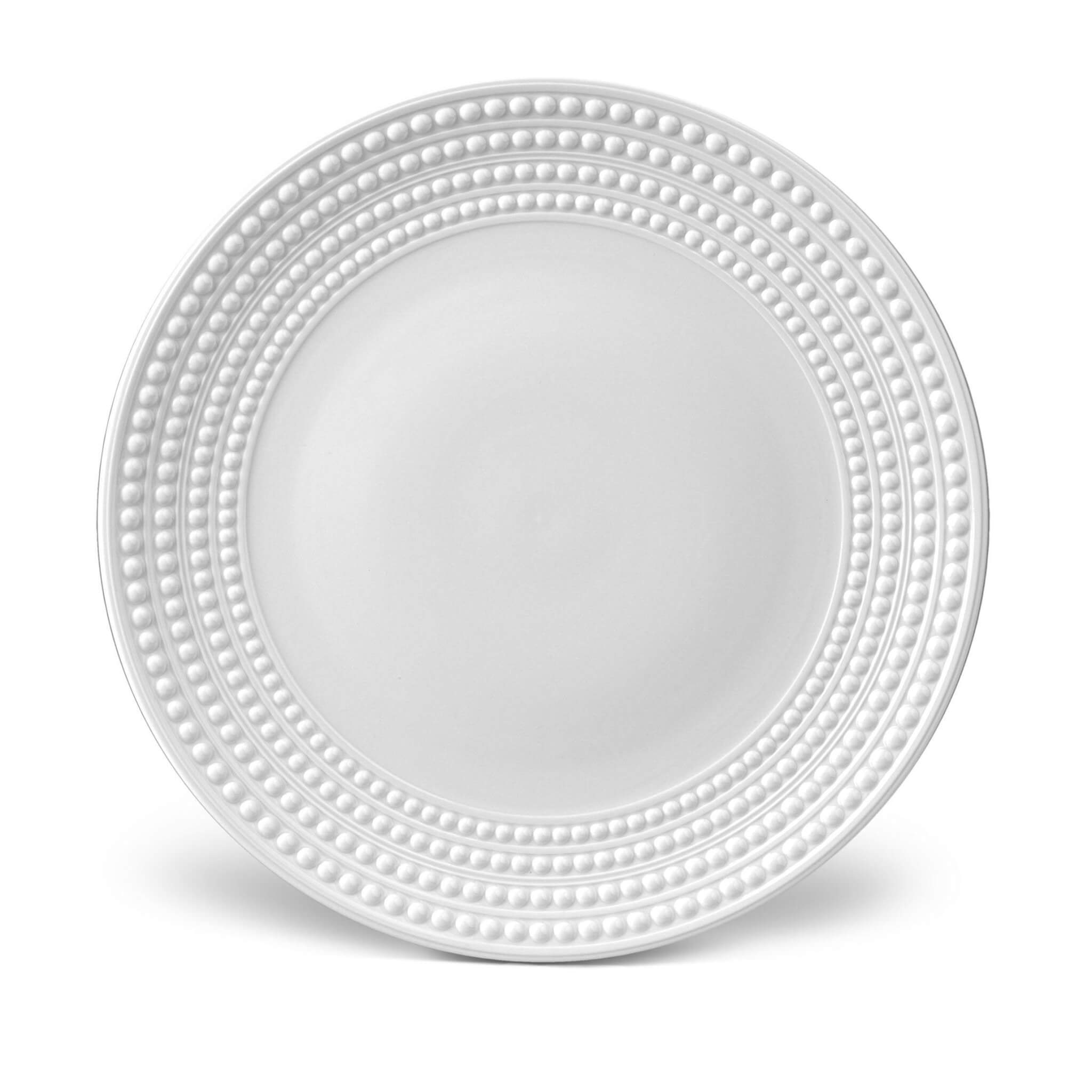 L'Objet Perlée Charger Charger & Service Plate — White